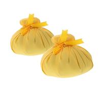 Generic 2pcs Massage Health Ball Medicine Ball Bag Herbal Massage Ball Spa Herbal Hot Compress Thai Style Spa Compress Chinese Ball Compress Ball Spa Herbal Ball Cotton Yellow