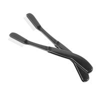 Generic 2pcs Metal Eyelash Comb and Eyebrow Beauty Brush Set with Steel Teeth, Reusable Lash Separator Tool for Precise Eyebrow Makeup and Eyelash Styling, Black Foldable Design for Daily