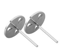 Generic 2pcs Metal Nail Drill Bits with Three Heart Pattern for Precise Cuticle and Dead Skin Removal Multipurpose Foot File Tool Suitable for Salon and Home Manicure Pedicure Care