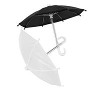 Generic 2pcs Mini Umbrella for Doll House Stylish Tiny House Accessories Realistic Miniature Rain Umbrellas Chic for Enhancing Dollhouse Decor