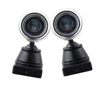 Generic 2Pcs Miniature Green Signal Lights for Model Railway Train Layout Sand Table Spotlight Railroad Simulation Lighting Accessories