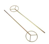 Generic 2pcs Mixer Head Stirring Rod Steel Khaki for Mud and Grouting, Home Renovation and Construction Projects, Simple to Install and Operate