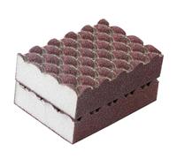 Generic 2pcs Multi-Function Gold Sand Sponge Scrubbers, Small Reusable Dish and Wok Cleaning Sponges for Use, Compact Non-Scratch Cleaning Supplies