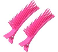 Generic 2pcs Multi-purpose Hairdressing Clips Salon Hair Cutting Sectioning Clips Abs Portable Hair Styling Clamps for Professional Stylists and Traveling