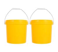 Generic 2pcs Multipurpose Water Bucket with Lid, 5l Thickened Plastic Small Bucket, Easy to Carry and Wash, for Garden and Household Use
