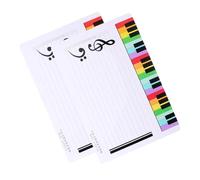 Generic 2pcs Music Staff Dry Erase Whiteboards for Classroom and Home, Small Size Writable White Boards for Music Practice and Teaching
