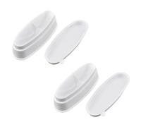 Generic 2pcs Nail Powder Dipping Trays for French Manicure and Nail Art White Plastic Set Easy French Dip and Create