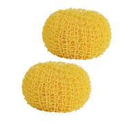 Generic 2pcs Nano Scouring Ball Kitchen Dish Cleaning Brush Pot Scrubber Non-Scratch Yellow Replacement Heads for Cookware and Dishes