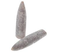 Generic 2pcs Natural Belemnite Specimens Mineral Decoration for Geology Paleontology Education and Home Display Collection