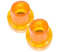 Generic 2pcs Non-Slip Crutch Tips 19mm Thickened Plastic Cane Foot Pads Anti-Skid Crutch Feet Sleeves for Walking Canes and Trekking Poles, Oxford Style Mobility Aid Accessories