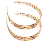 Generic 2pcs Non Slip Three Headbands with Teeth for Women Stylish Hair Accessories for Makeup Skincare Shower and Everyday Use for Various Occasions