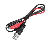 Generic 2Pcs Oscilloscope Test Cable BNC Male Plug Heavy Duty Lead with Clips for Schools and Electronic Workshops PVC Material 0.5m