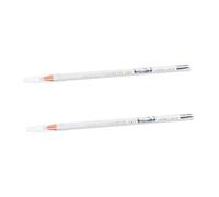 Generic 2pcs Pencil Eyeshadow Lip Chalk Stamp Stencil Kit Lash Kit Stickers Highlighter Beautiful Nail Striping Brush Stain Cream Glitter White