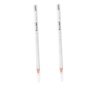 Generic 2pcs Pencil Highlighter Nail Striping Brush Eyeshadow Kits Brow Chalk Cream Gel Spray Stain Lip Stickers Eyeliner Pen Makeup White