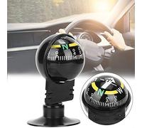 Generic 2PCS Portable Car Compass Ball for Outdoor Navigation, Sturdy ABS Guide Tool for Hiking and Camping, Compact and Lightweight, 6x3x3cm