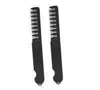 Generic 2pcs Portable Folding Combs Wide Tooth Design for Men and Women Travel Friendly Hairdressing Tool for Grooming and Styling the Go