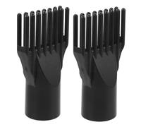 Generic 2Pcs Professional Hair Dryer Comb Nozzle Attachments Plastic Blow Dryer Accessories for Straightening Detangling and Styling Hair at Home Salon