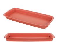 Generic 2pcs Rectangular Plastic Drip Tray Plant Saucers for Potted Plants to Catch Water Prevent Soil Falling Not Easy to Deform for Home Decoration and Gardening Projects