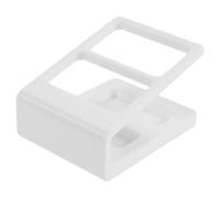 Generic 2pcs Remote Control Holder Organizer, White Synthetic Resin Desk Storage Rack with 2 Compartments and Stable Base Structure, Space-saving Bed Remote Holder for Guest Room or Office