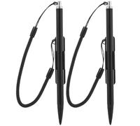 Generic 2pcs Resistive Screen Stylus Pen with Ergonomic Design and Anti-lost Lanyard, Aluminium and Copper Material, Compatible with Tax Printers and Industrial Devices for Everyday Tasks