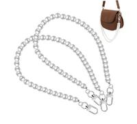 Generic 2Pcs Retro Pearl Pants Chain Stylish Metal Trousers Clip for Jeans Versatile Fashion Accessory Durable Design for Casual Wear Elegant Pocket Waist Chains for Men and Women