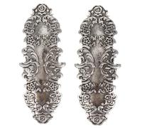 Generic 2pcs Retro Vintage Hair Barrettes for Women Alloy Metal Hair Clips in Silver Sturdy Spring Hairpins without Deformation for Daily Styling and Special Occasions
