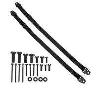 Generic 2pcs Safety Strap Cord Wall Anchors Safety Grommet Childproof Locks for Cabinets Cable Proofing Furniture Straps for Suspenders Guards Plug Stopper Black Polyester