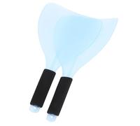 Generic 2PCS Salon Hairdressing Hairspray Shield with Anti-Slip Sponge Handle, Plastic Face Guard for Haircut, Suitable for Barber and Hair Styling Use Random Color Random Color