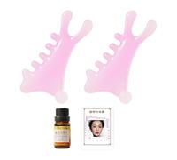 Generic 2Pcs Scalp Massager with Oil And Wide Tooth Combs for Hair Care
