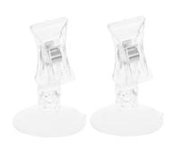 Generic 2pcs Seaweed Suction Cup Clip for Aquarium Fish Tank Feeding Tool, Plastic Material Strong Hold to Securely Attach Underwater, for Holding Dried Seaweed Sheets in Fish Tanks