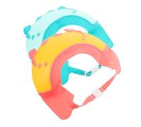 Generic 2pcs Shower Cap Hair Washing Shield for Boy Girl Shampoo Hat Ear and Eye Protection for Years