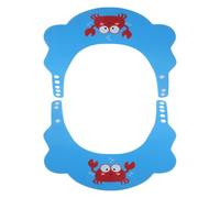 Generic 2pcs Shower Cap Silicone Wash Hat Cartoon Style Blue Pp Bath Shampoo Cap Versatile Use Easy to Use Hair Washing Bathing