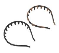 Generic 2pcs Silicone Hair Styling Headbands for Women with Wave Design, Non-slip Grip Hair Accessory That Prevents Slippage, for Sports and Swimming