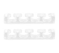 Generic 2pcs Silicone Toe Separators Soft Pedicure Dividers for Nail Art and Feet Alignment Comfortable Reusable Nail Art Tools for Preventing Rubbing and Relieving Pressure