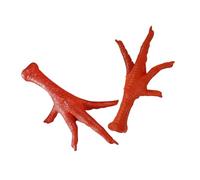 Generic 2Pcs Simulated Chicken Feet Food Display Model Realistic Artificial Food Prop for Kitchen Decor Photography Showcase Easy to Clean