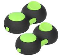 Generic 2Pcs Skin Picking Pad Toy Stress Relief Fingertip Game for Children Adults Durable Portable Size 7cm (Black Green)