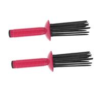 Generic 2pcs Slip Curling Roll Comb for Travel Professional Hair Styling Tool for Curly Hair Effortless Volume and Fluffy Curls Lightweight and Easy to Clean for Quick Touch Ups