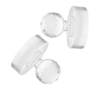 Generic 2pcs Small Acrylic Grinding Pestle for Artists Manual Pigment Muller for Watercolor Oil and Acrylic Paint Mixing Portable Textured Art Tool for Home Use