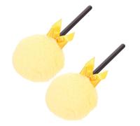 Generic 2pcs Small Fluffy Setting Powder Puff for Body Powder Makeup Puff Dry for Loose Application and Household Use