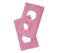 Generic 2pcs Socket Cover Decorative: Outlet Light Switch Plate | Decorative Covers for Outlets, Switches, Toggle, Smart Devices - Electrical Guard Pink