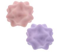 Generic 2pcs Spiky Massage Balls for Fascial and Muscle Relief, Silicone Trigger Point Massage Balls for Foot and Body, for Home and Travel Use, Relieving Fatigue and Fitness Aid
