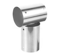 Generic 2pcs Stainless Steel Handrail Connector Multi-use Strong Load-Bearing Capacity Silver Hand Rail Connectors Suitable for 45mm Tube Replacement Stair Fitting