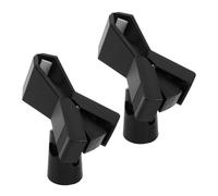 Generic 2pcs Stand Clip Adapter Desktop Stand Desk Mount Mic Stand Stand for Tabletop Mic Stand Mic Stand Holder Mic Holders Black Plastic