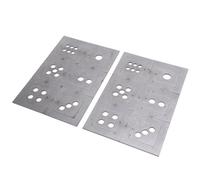 Generic 2Pcs Steel Welding Practice Coupons, 6 Sided Dice Metal Fabrication Training Plates with Precise Cut & Smooth Edges, Ideal for Skill Enhancement