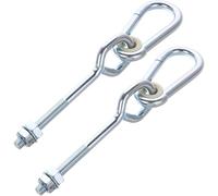 Generic 2pcs Swing Hanger Ceiling Mounting Swing Hooks Metal Heavy Duty Strong Bearing Capacity and Quick Suspension Setup Silver for Outdoor Use Hanging Hammock Chair