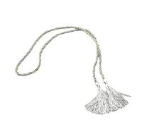 Generic 2PCS Tassel Rope Curtain Tiebacks - Ideal Decorative Holdbacks for Living Room and Bedroom Draperies,(Gray and Gold)