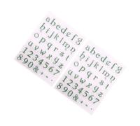 Generic 2pcs TPR Stamps for Scrapbooking and Card Making, Versatile Repositionable Silicone Stamps in Green Colour, for Craft Projects and Photo Album Decoration
