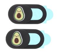 Generic 2pcs Ultra-thin Webcam Cover Slide for Laptop Phone Privacy Protection Lens Cover with Adhesive Backing for Camera Security