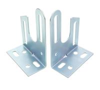 Generic 2pcs Universal Garage Door Spring Anchor Bracket Silver Metal Center Support Mounting Bracket with Precision Engineering and Easy Installation for Garage Door Repair