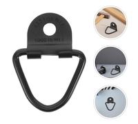 Generic 2pcs V-shaped Carbon Steel Trailer Hook Rings Heavy Duty Bolt-on D Rings for Securing Cargo on Trucks and Anchoring Loads on Trailers with Sturdy Black Finish
